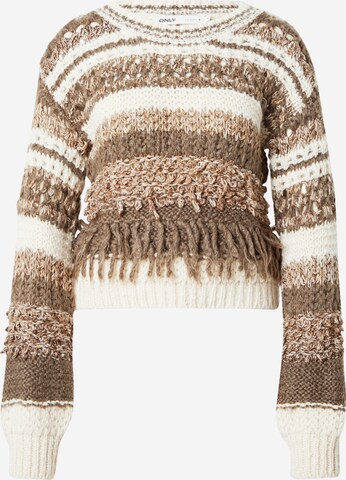 Pull-over 'FRIGG' ONLY en beige : devant