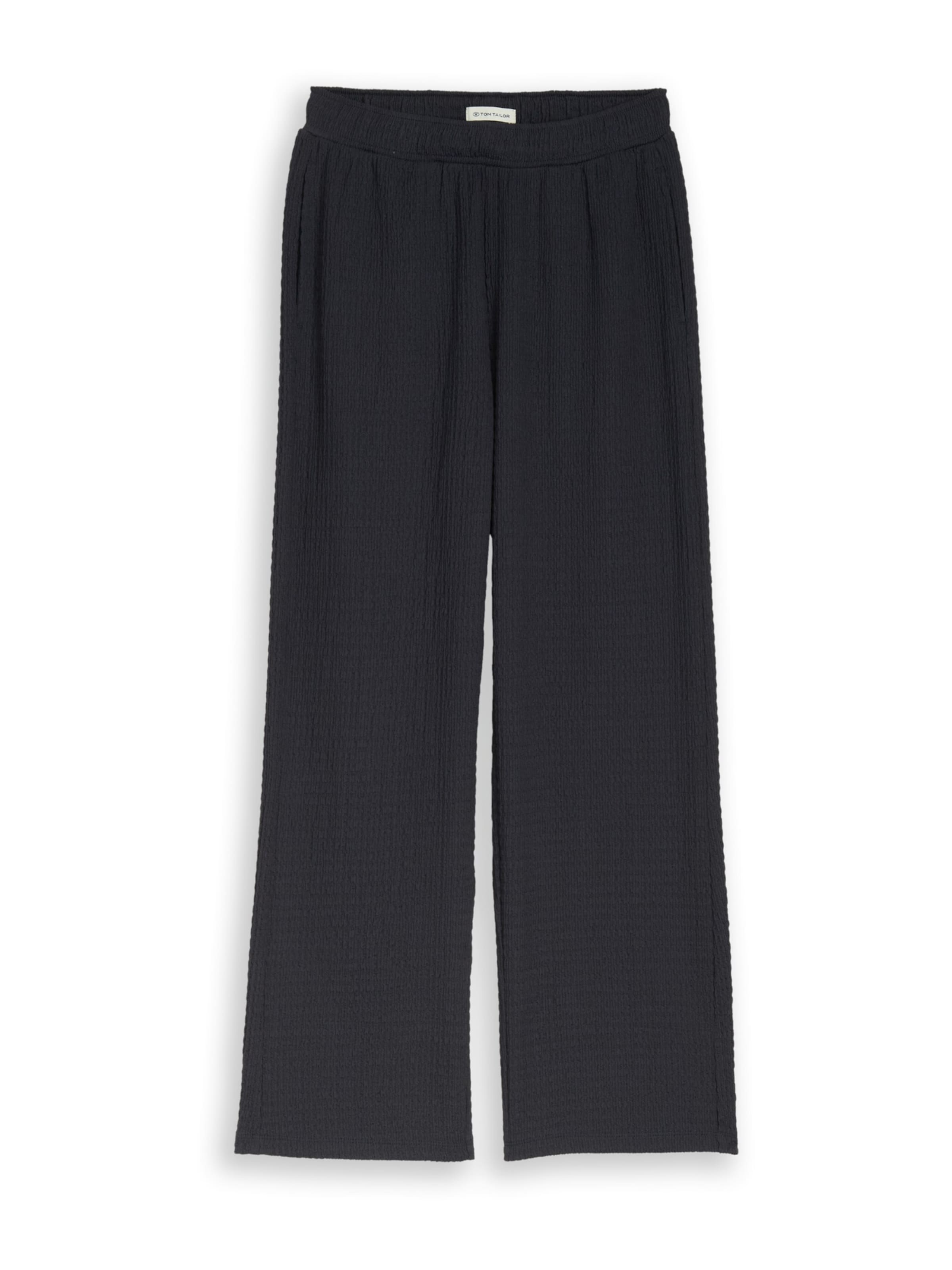 Wide leg Pantaloni di TOM TAILOR in grigio: frontale