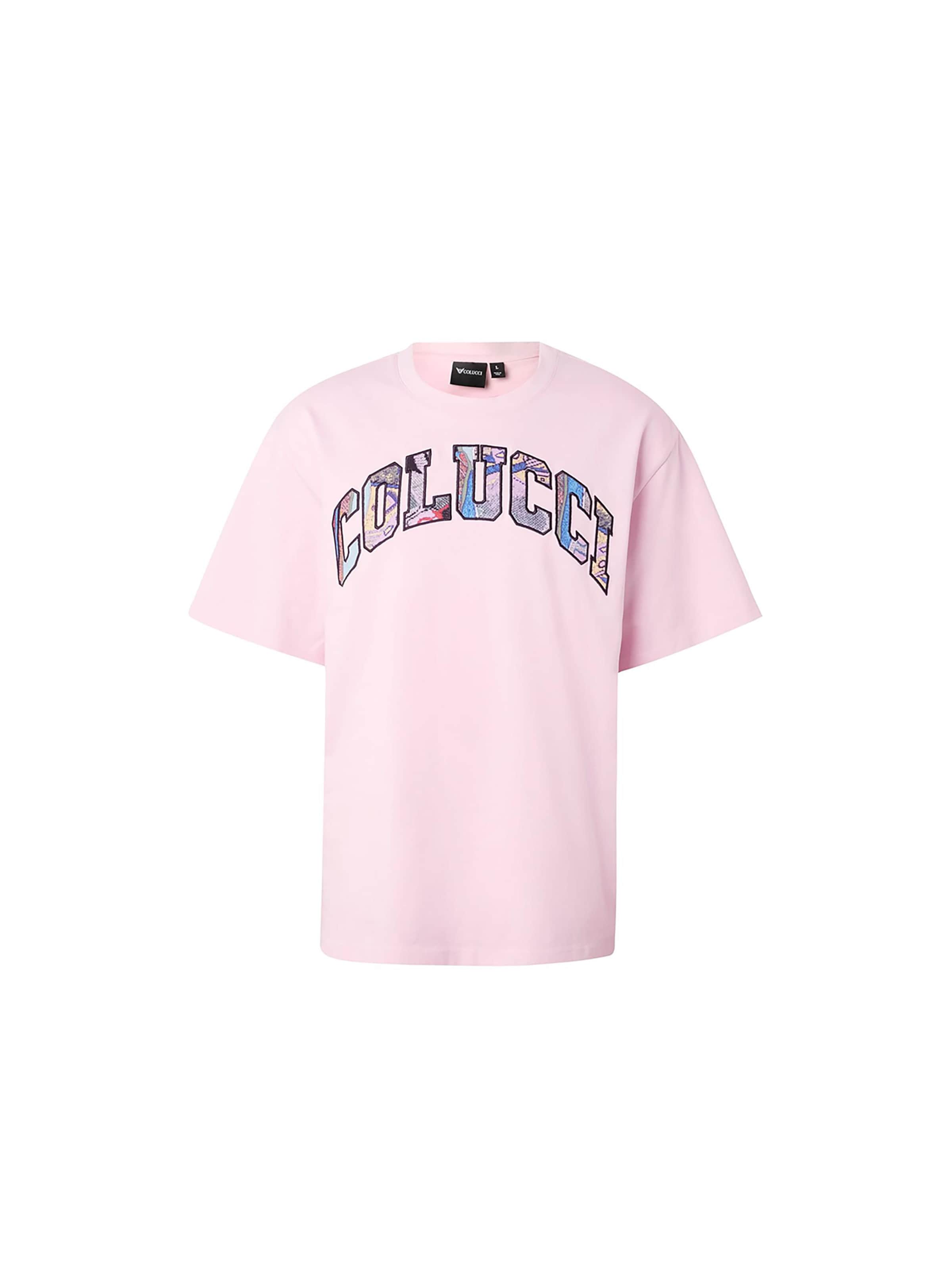 Colucci Shirt 'College Logo' in Pink: front
