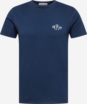 REPLAY Shirt in Blau: front