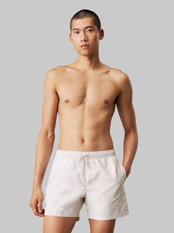 Calvin Klein Swimwear Swimming shorts in Beige: front