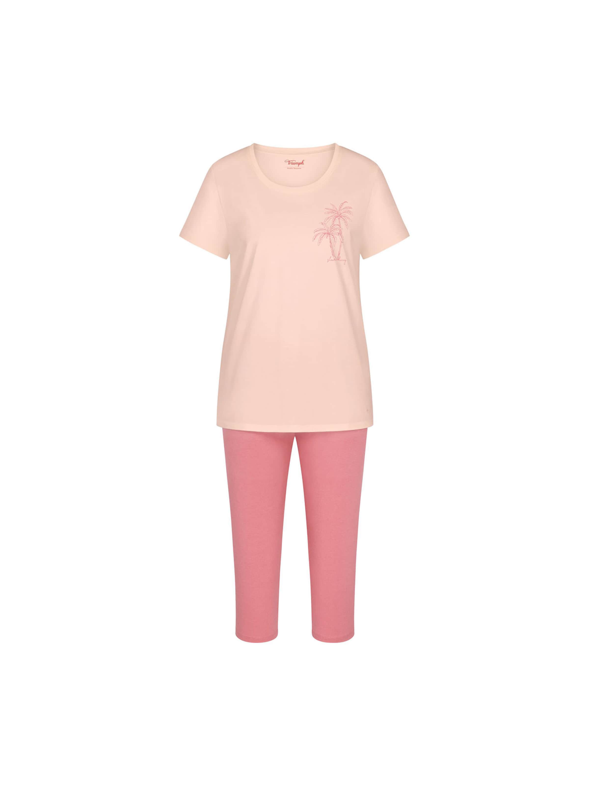 Pyjama ' Red Label Sets PK Capri ' TRIUMPH en orange : devant
