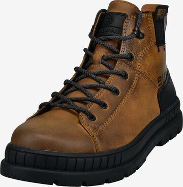 bugatti Lace-Up Boots in Brown: front