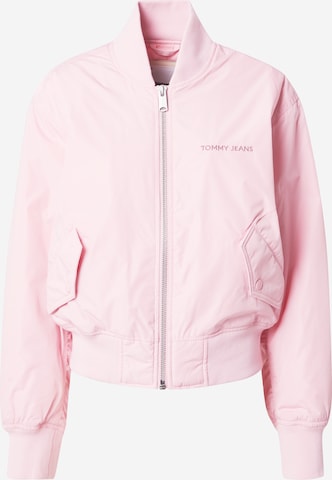 Tommy Jeans Between-Season Jacket 'CLASSICS' in Pink: front