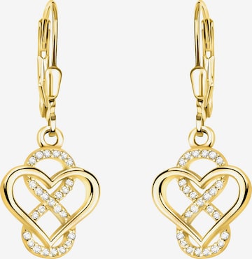 Sofia Milani Ohrringe 'Heart Infinity' in Gold: Vorderseite