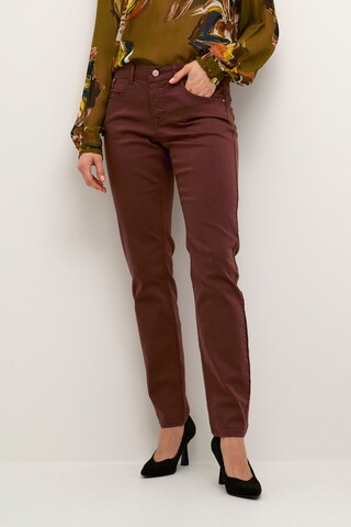 Cream Slimfit Jeans 'Lotte' i brun: forside