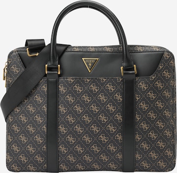 GUESS Laptoptasche 'VEZZOLA' in Braun: predná strana