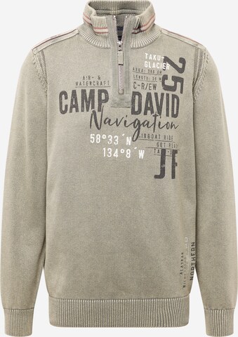 CAMP DAVID Sweater in Green: front