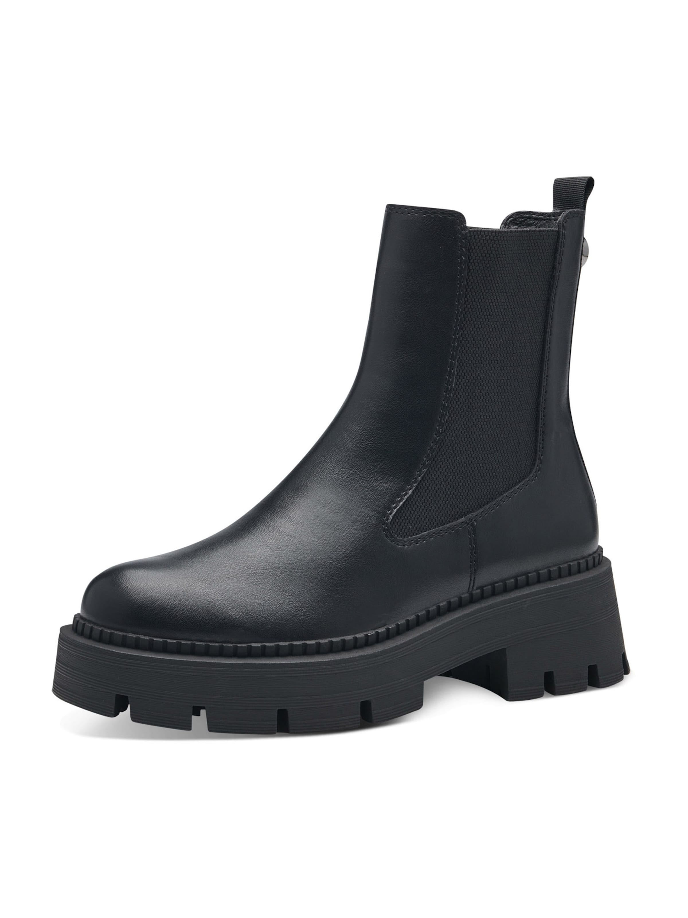 Tamaris Chelsea Boots i sort: forside