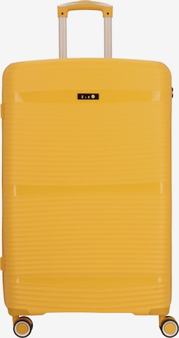 Trolley 'Travel Line' di D&N in giallo: frontale