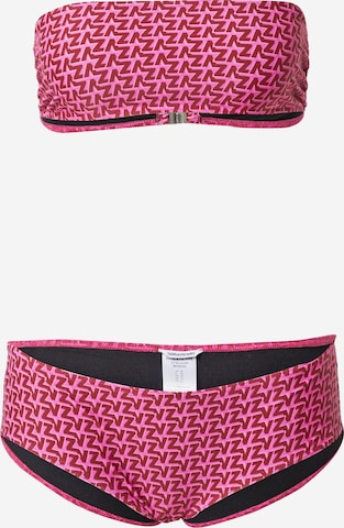 Zadig & Voltaire Bandeau Bikini in Pink: front