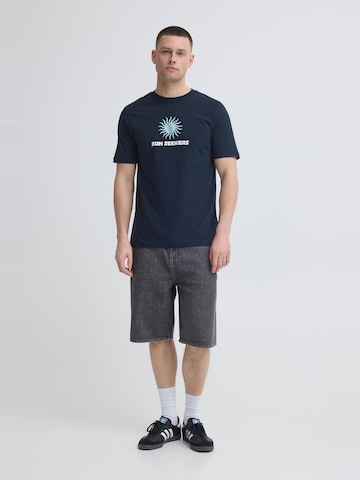 BLEND Rundhalsshirt ' BHKarter ' in Blau