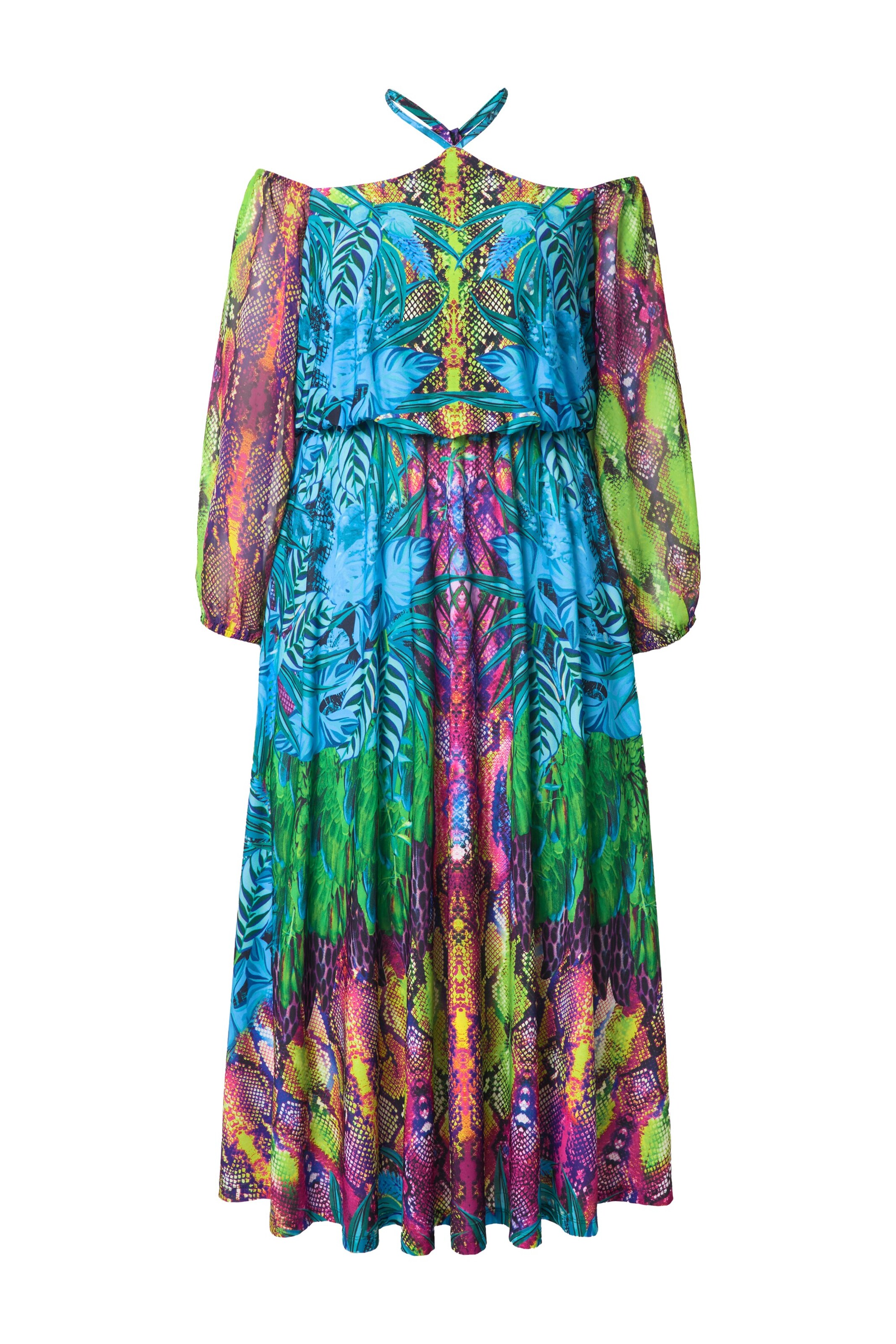 Ulla Popken Jurk in Gemengde kleuren: voorkant