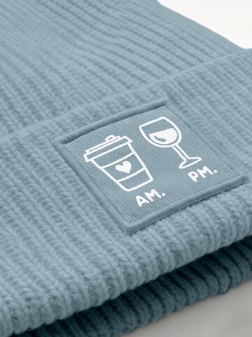 Neverless Beanie 'AM PM' in Blue