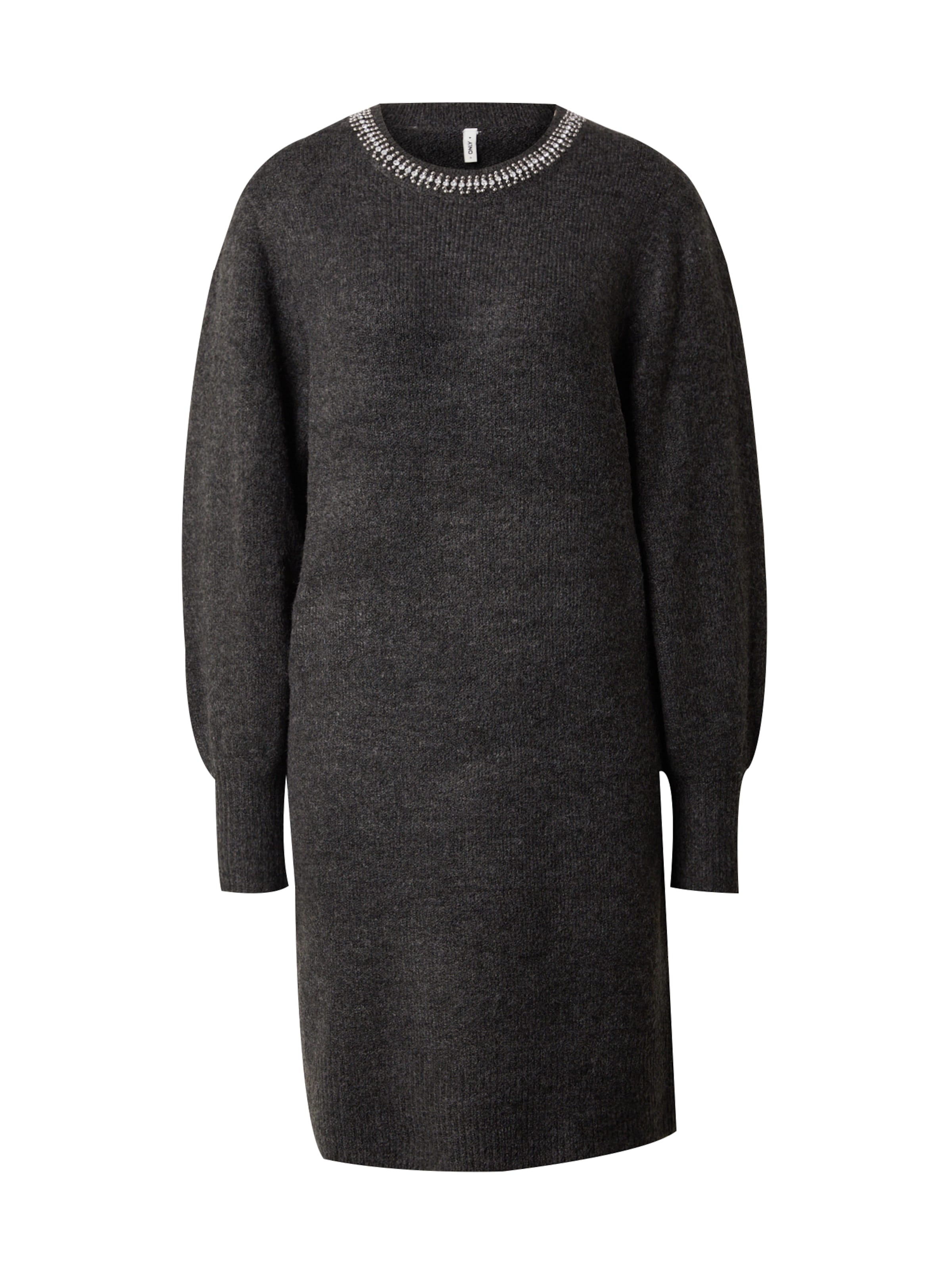 ONLY Πλεκτό φόρεμα 'Elsa' σε γκρι: μπροστά