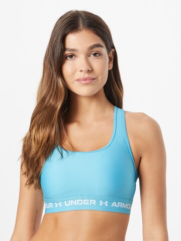 UNDER ARMOUR Bustier Sport-BH in Blau: Vorderseite