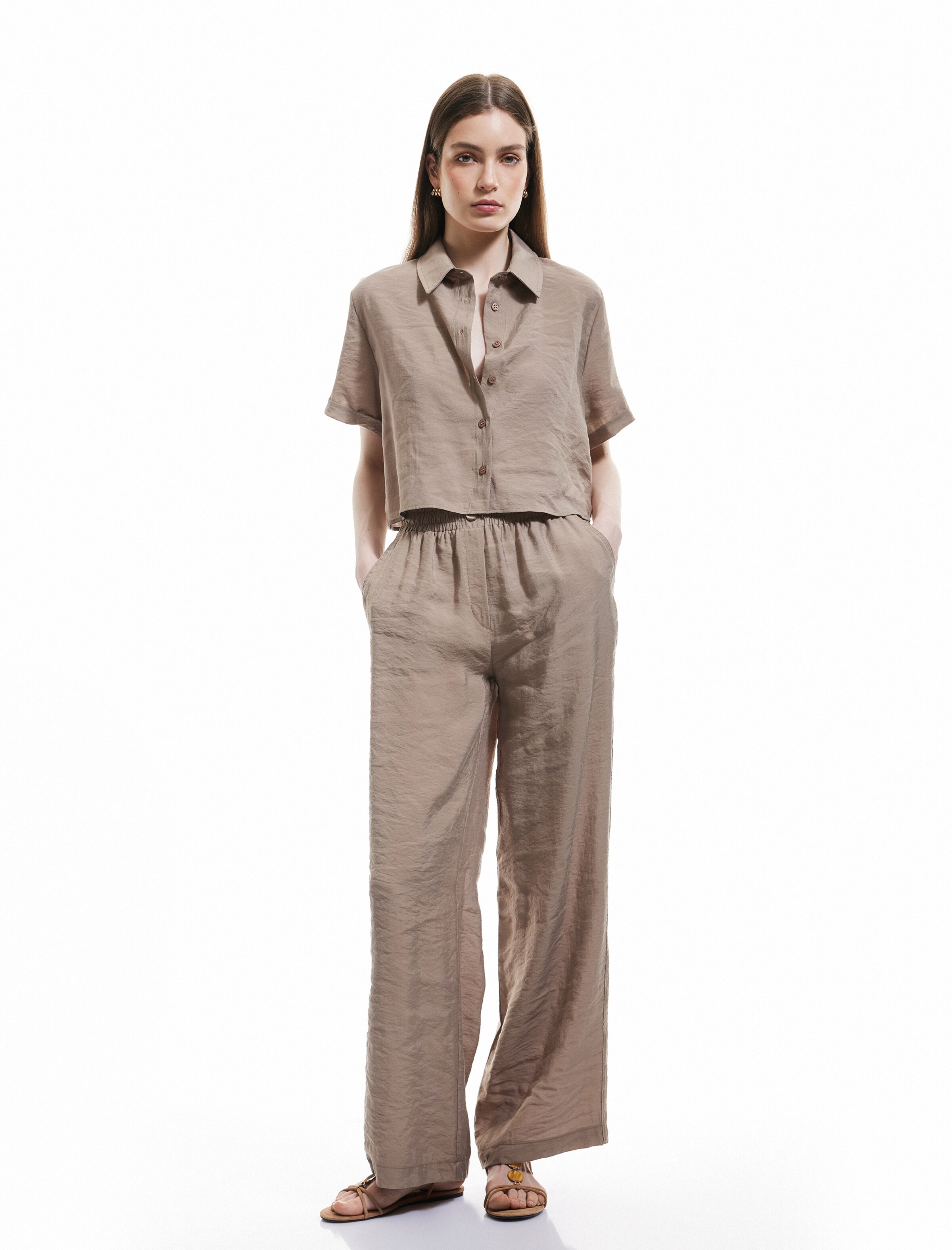 Koton Tapered Hose in Grau: Vorderseite