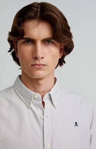 Coupe regular Chemise 'New Oxford' Scalpers en bleu