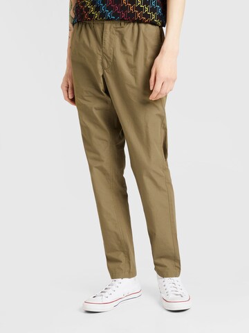 Regular Pantaloni de la KnowledgeCotton Apparel pe verde: față