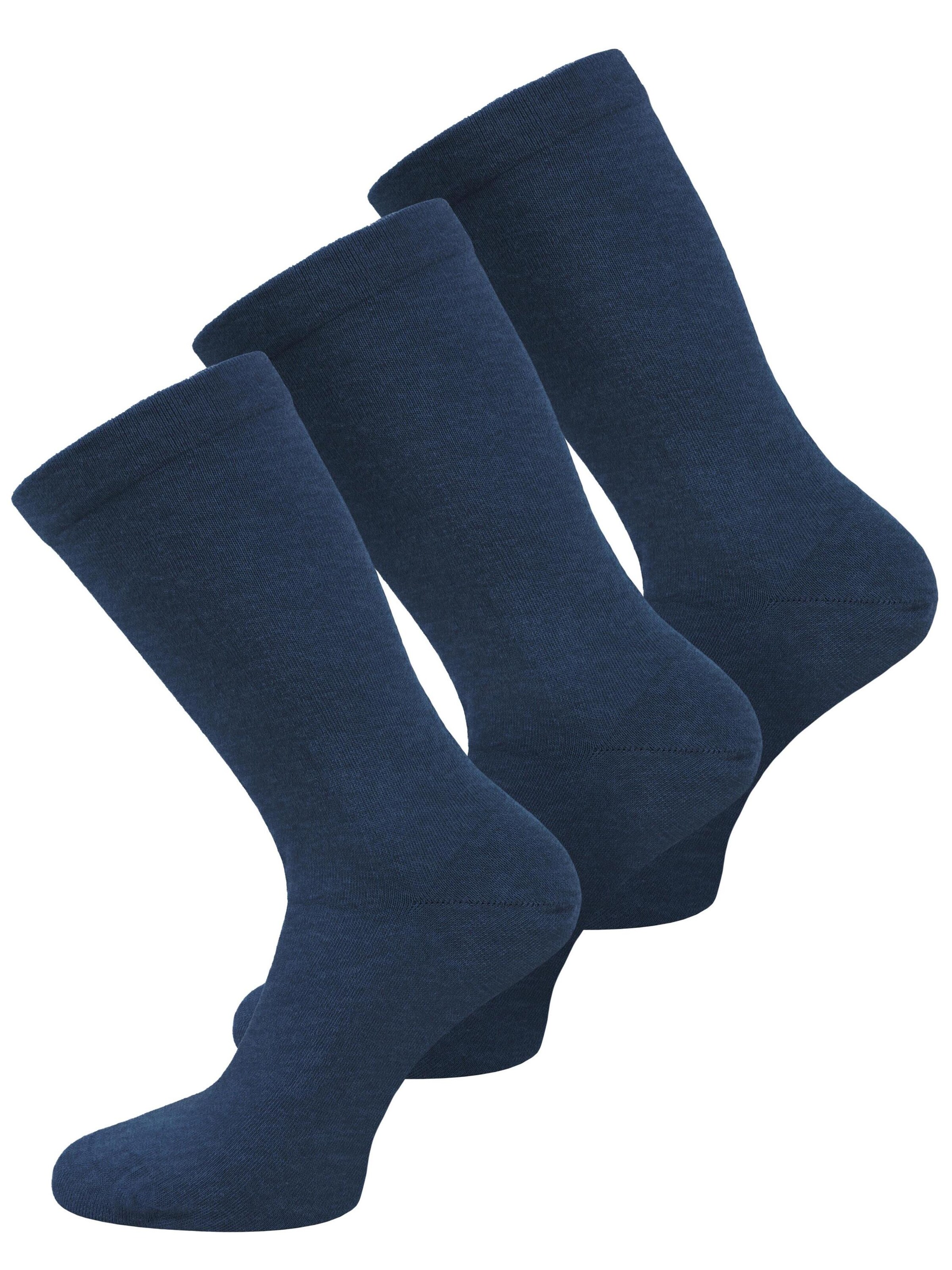 Chaussettes normani en bleu : devant