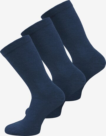 Chaussettes normani en bleu : devant