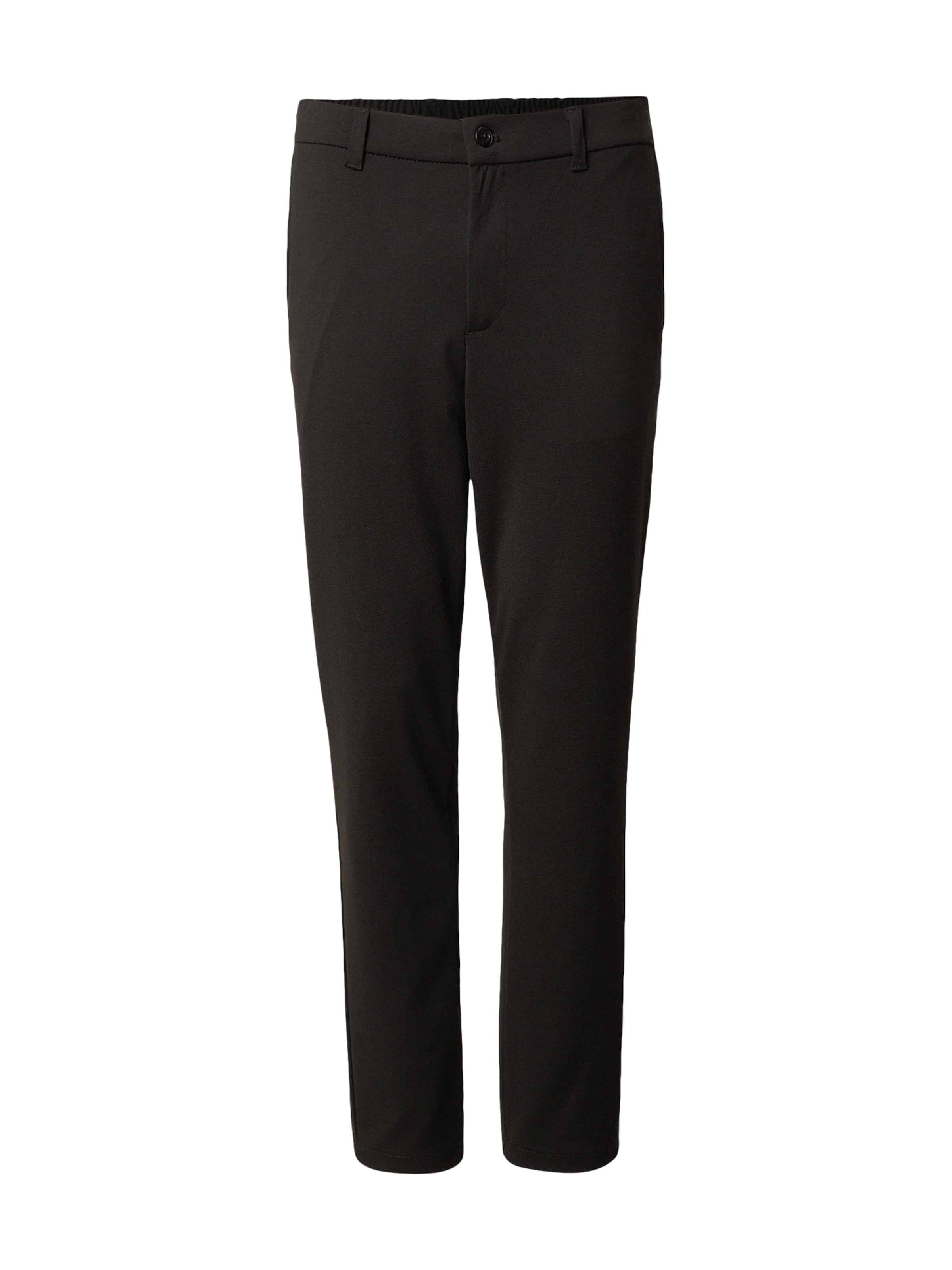 JACK & JONES - Tapered Pantalón chino 'JPSTACE' en negro: frente