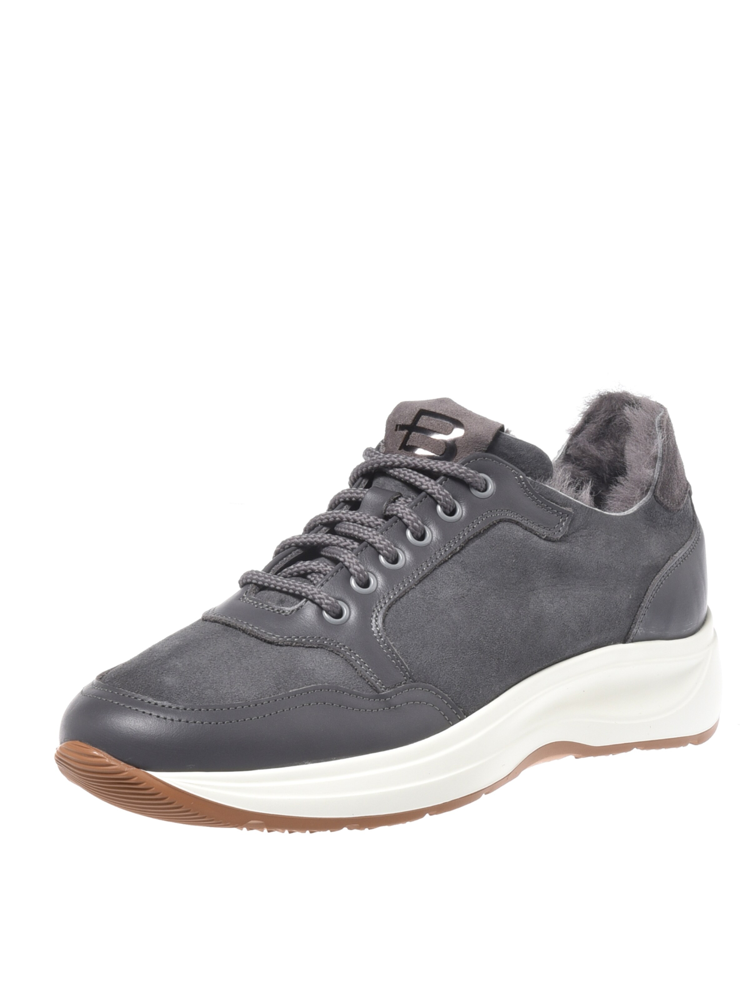 BALDININI Platform trainers in Grey: front