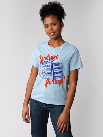 T-shirt 'Sardines Portugal' Watapparel en bleu : devant