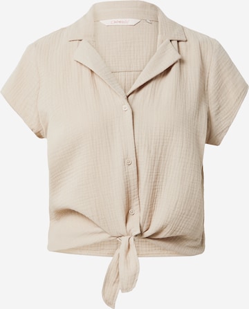 Camicia da donna 'Thyra' di ONLY in beige: frontale