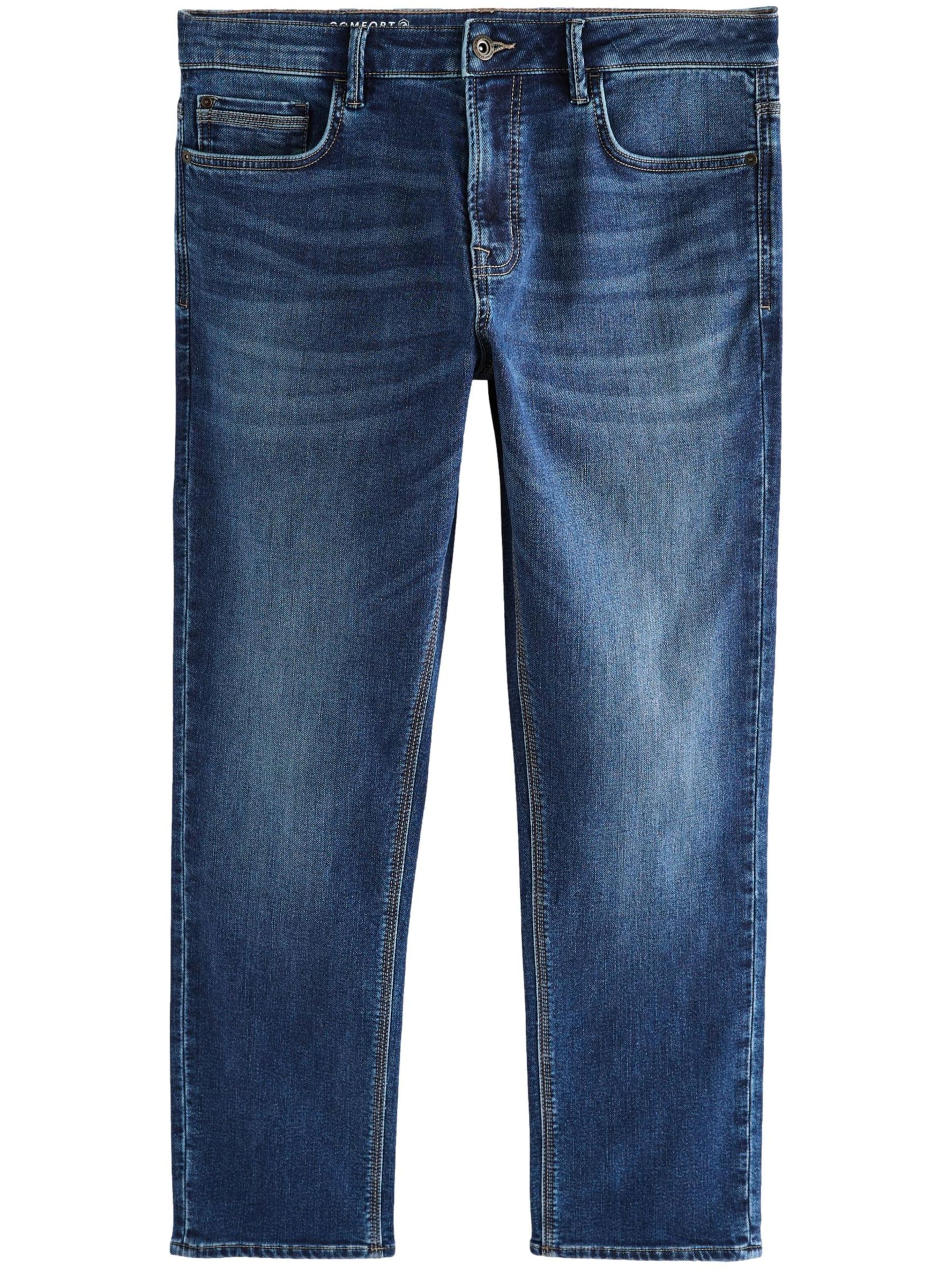 zils Next Piegulošs Džinsi: no priekšpuses