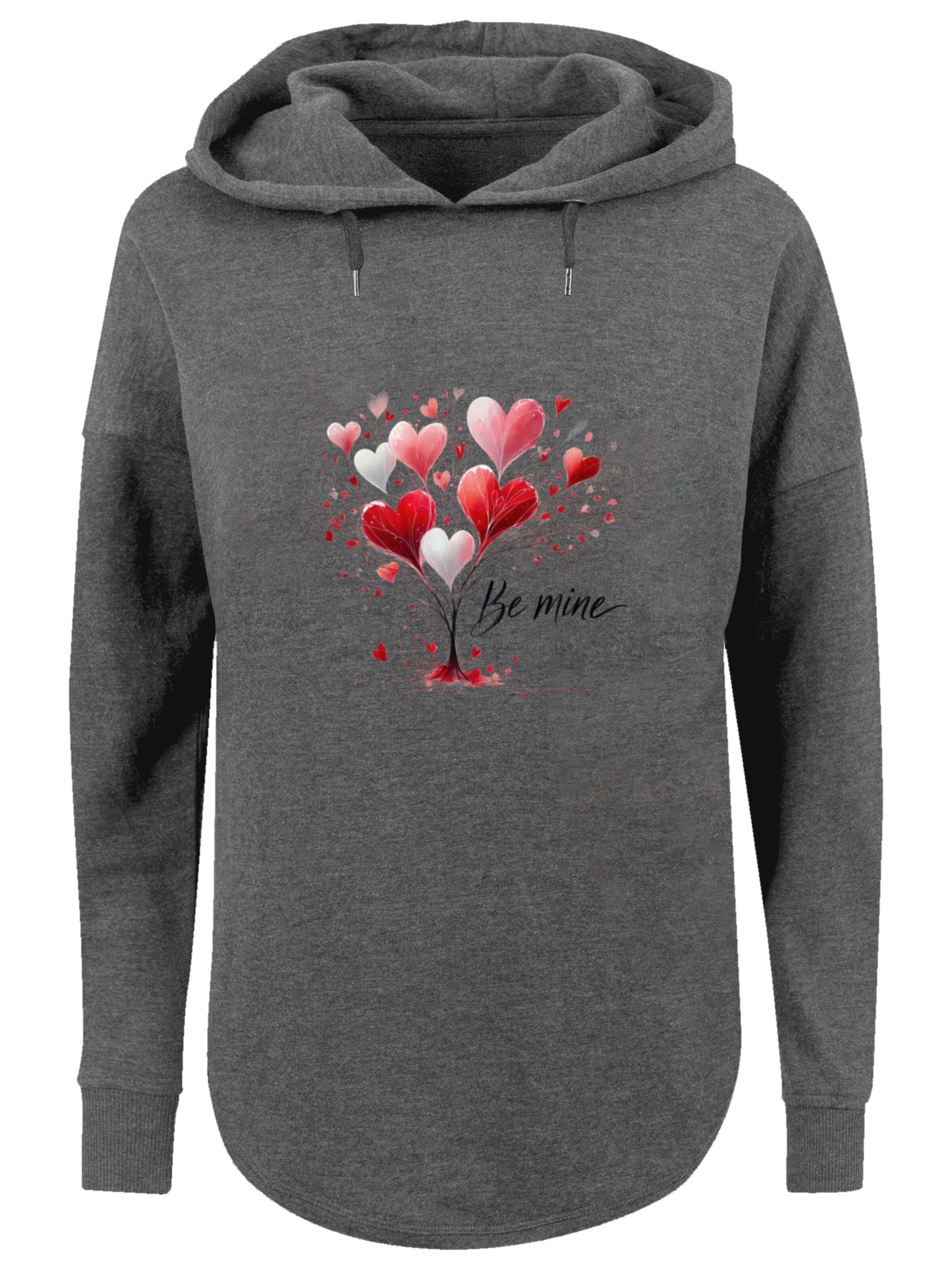 F4NT4STIC Sweatshirt 'Herzbaum Be Mine!' in Grey: front