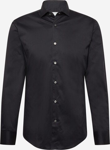 Coupe regular Chemise Tiger of Sweden en noir : devant