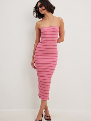 NA-KD Sheath Dress in Pink: front