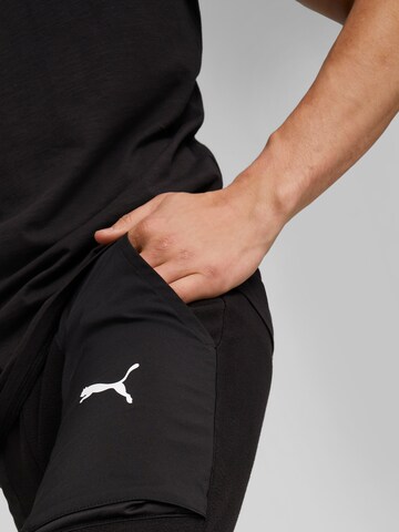 PUMA - Tapered Pantalón deportivo 'Fit Hybrid' en negro