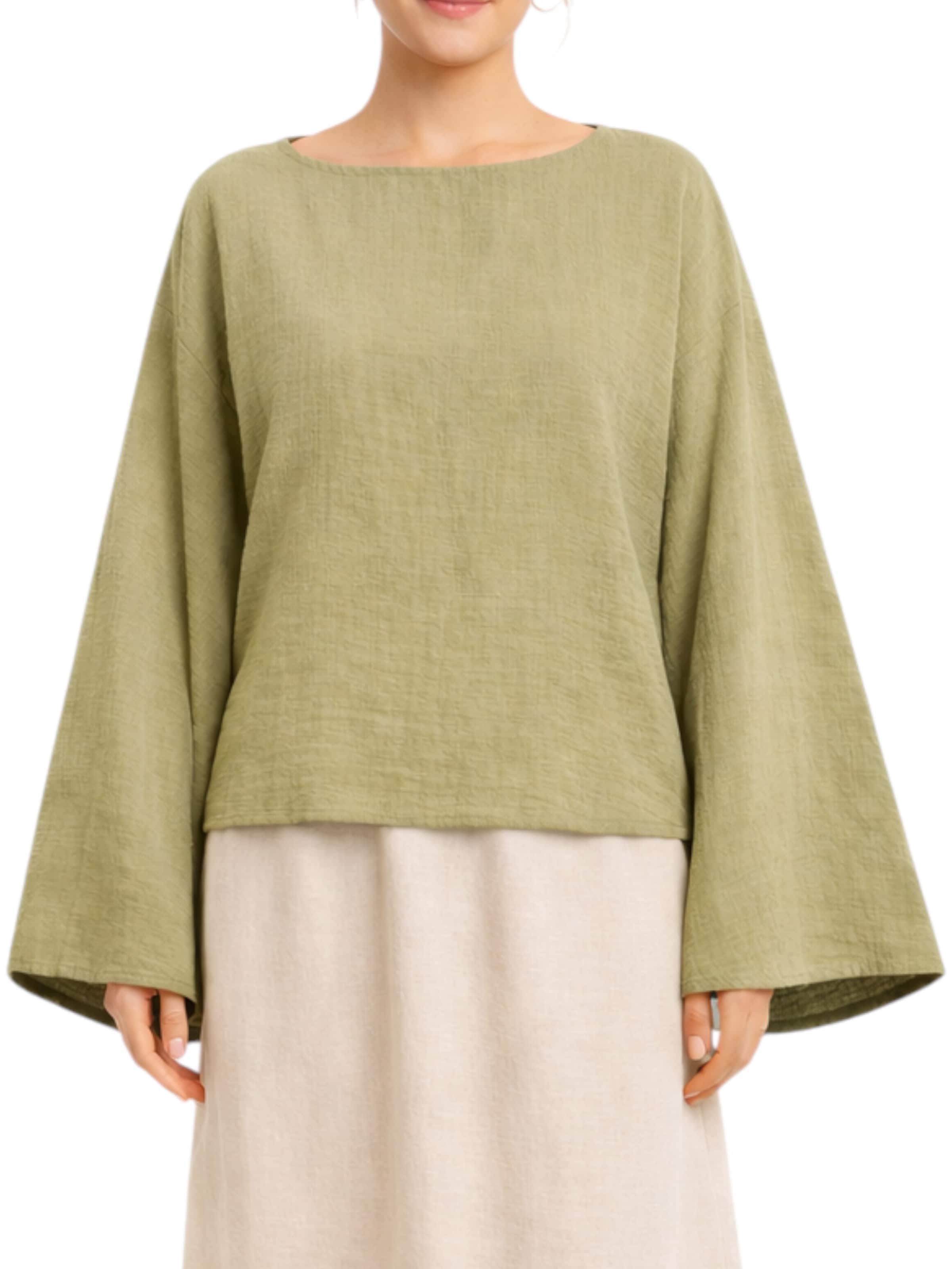 WENOR Blouse 'AVELOA' in Green: front
