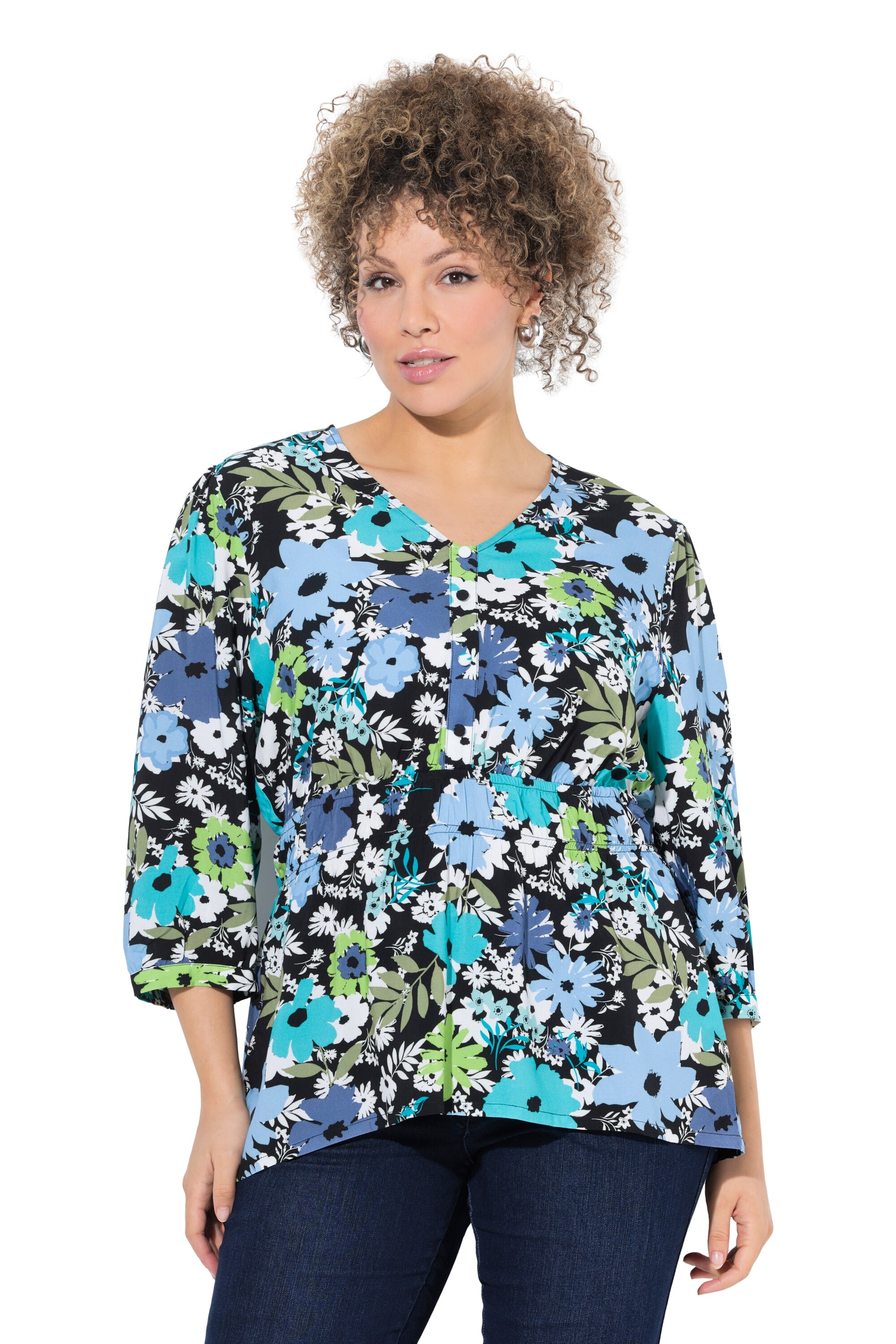 Ulla Popken Blouse in Black: front