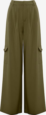 Wide leg Pantaloni cargo 'TALA ' di Calli in verde: frontale