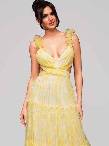 Ombre Abendkleid in Gelb