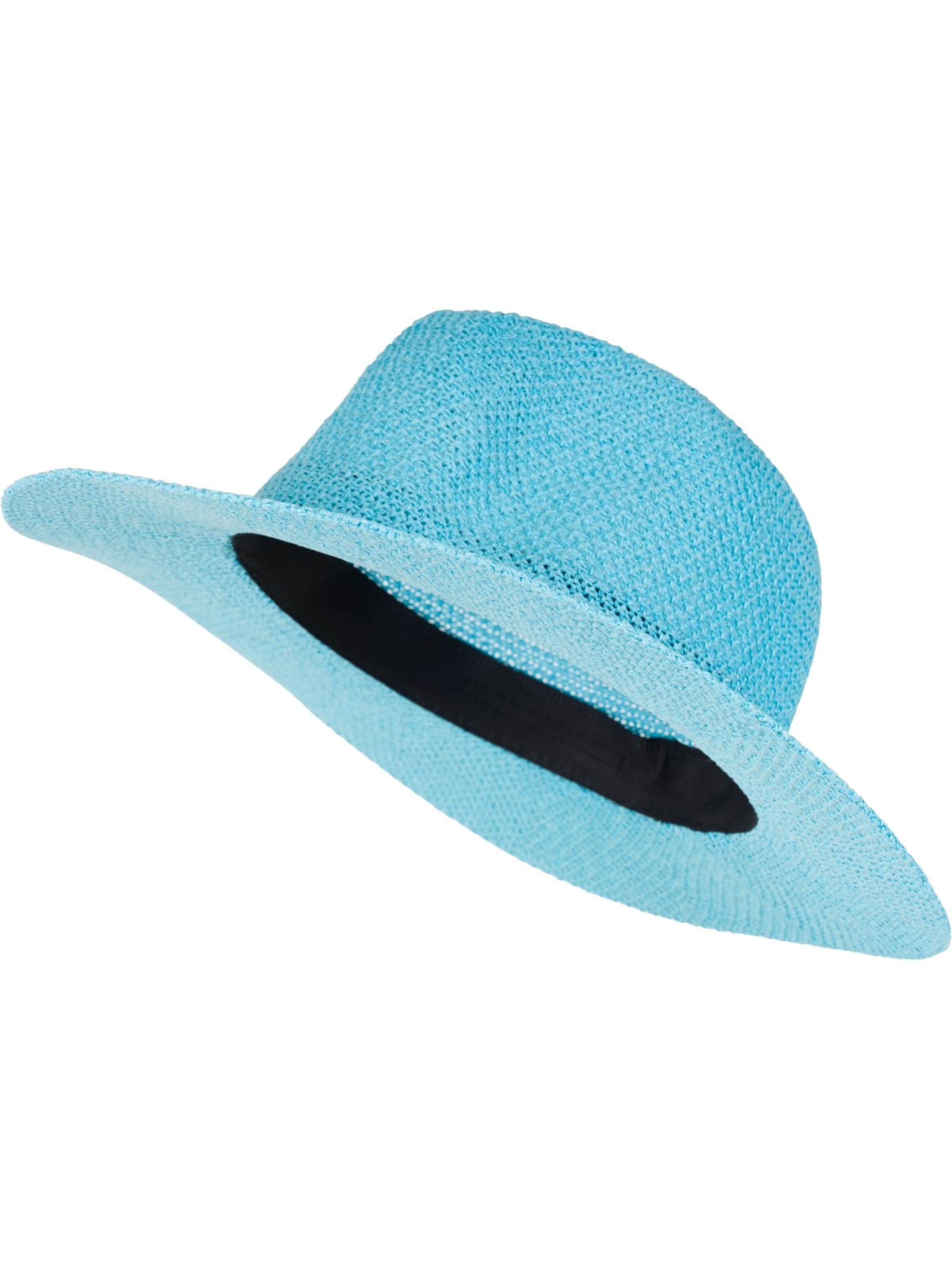 styleBREAKER Hat 'Panama Strohhut' in Blue