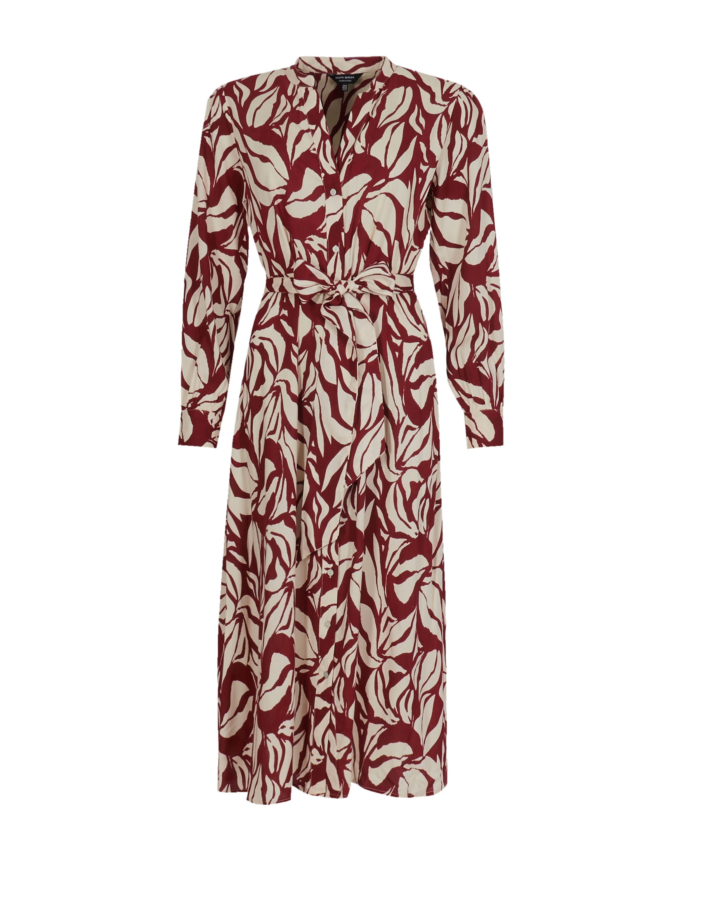 South Beach Puseromekko värissä vaaleabeige / viininpunainen, Tuotenäkymä