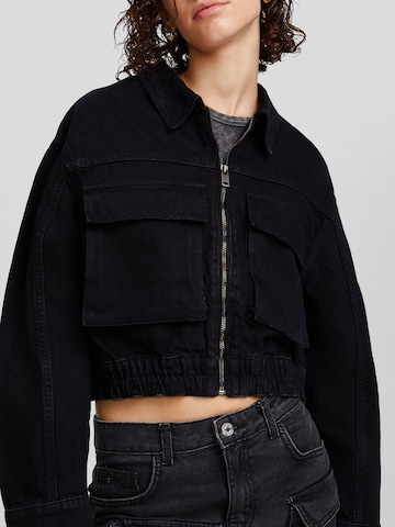 Veste mi-saison Bershka en noir