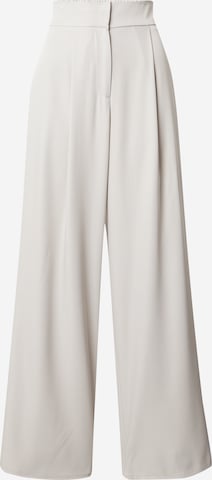 SISTERS POINT Wide leg Pleat-Front Pants 'GALYA-PA' in White: front