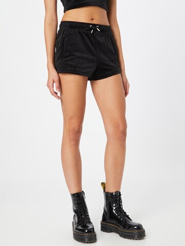 Regular Pantalon 'Tamia' Juicy Couture en noir : devant
