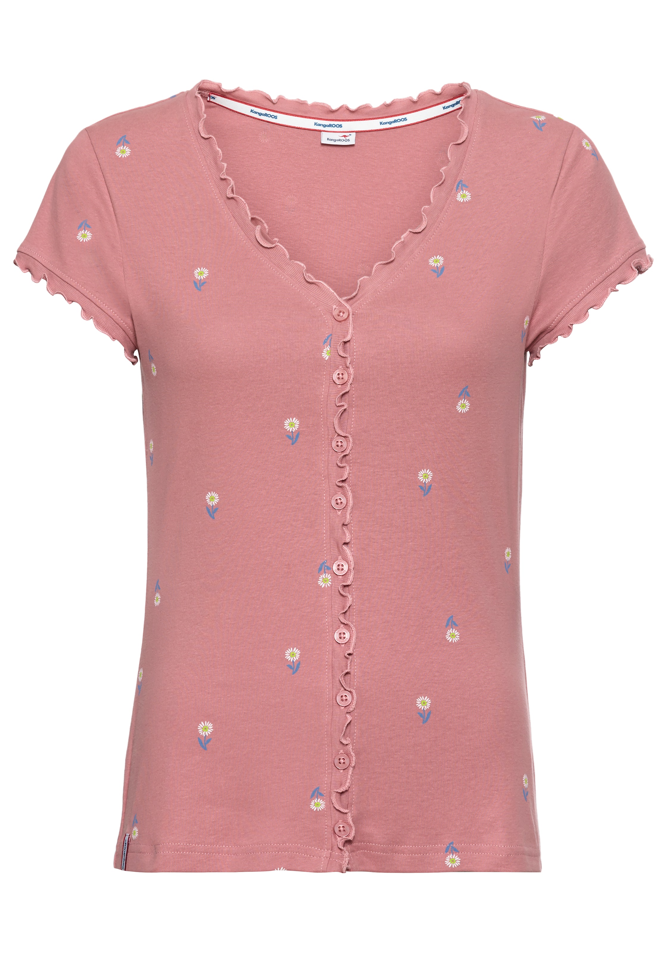 KangaROOS Shirt in Pink: front