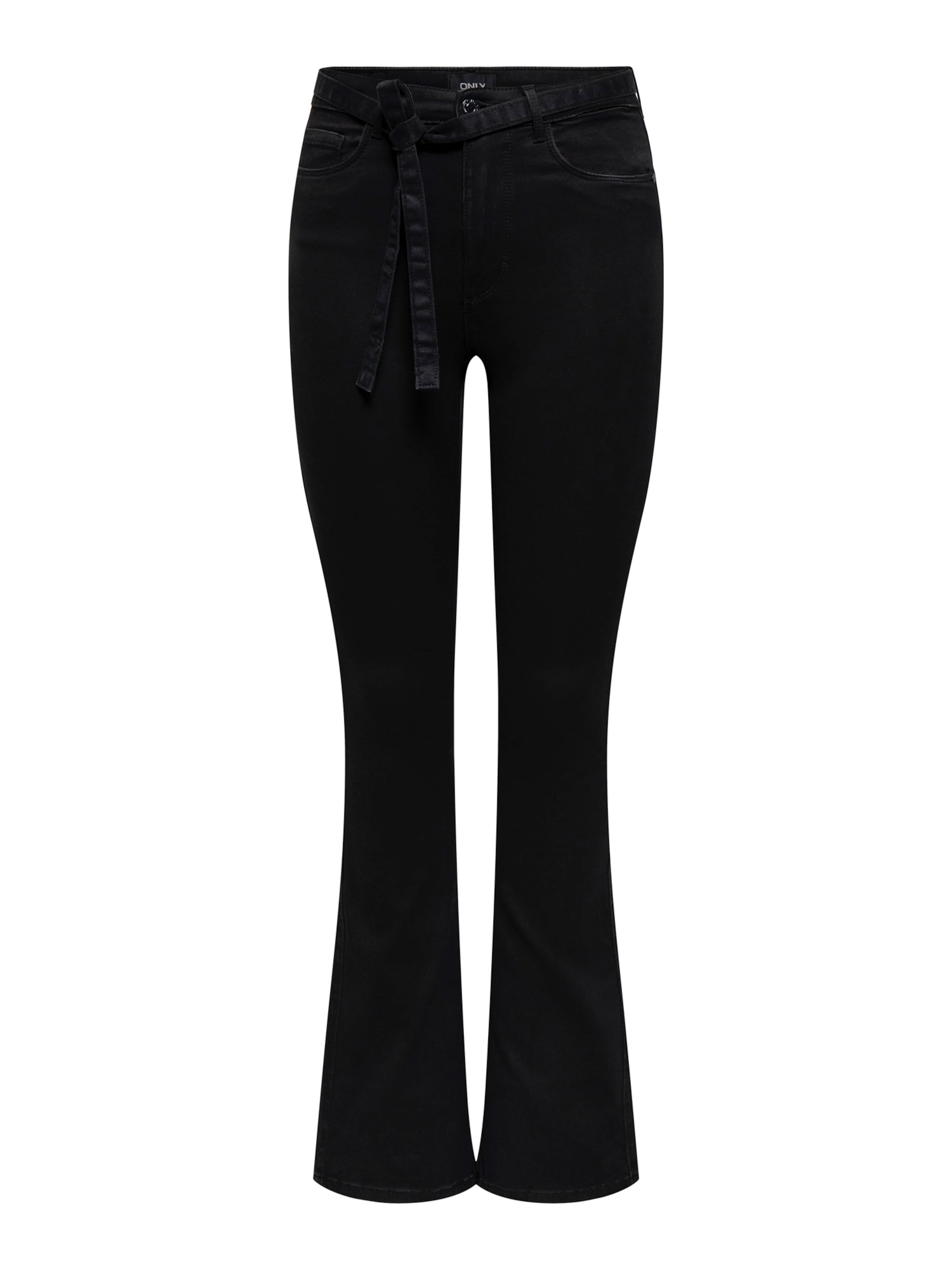 ONLY Разкроени Дънки 'ONLRAYA' в черно: отпред