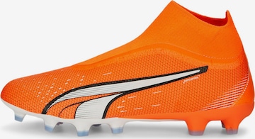 PUMA - Zapatillas de fútbol 'Ultra Match' en naranja: frente