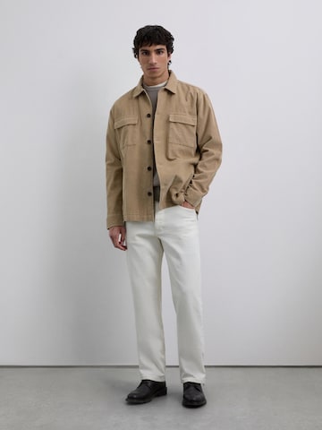 Scalpers Comfort Fit Košeľa - Béžová: predná strana