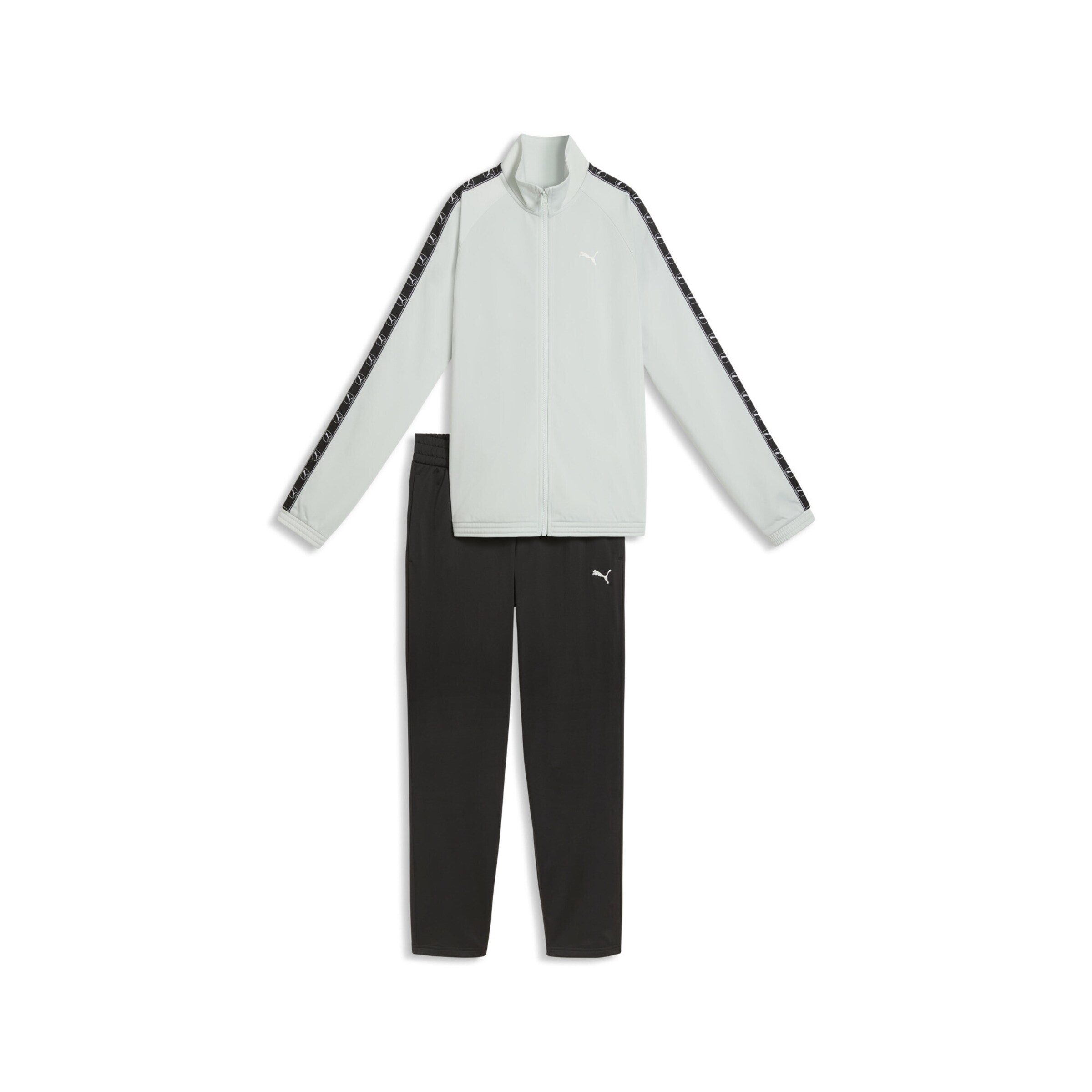 PUMA Joggingpak in Groen: voorkant