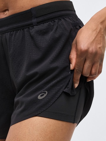 ASICS Regularen Športne hlače 'METARUN' | črna barva