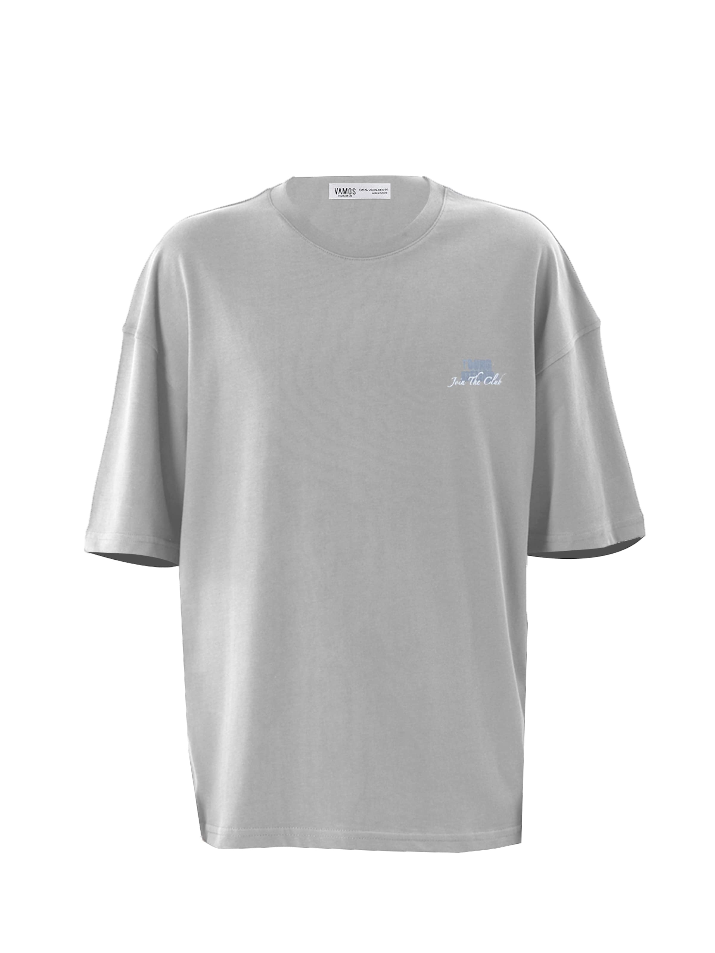 VAMOS CLO Tričko – šedá: přední strana
